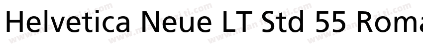 Helvetica Neue LT Std 55 Roman字体转换